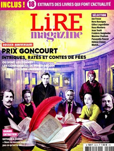 Lire Magazine littéraire N° 524 Novembre 2023